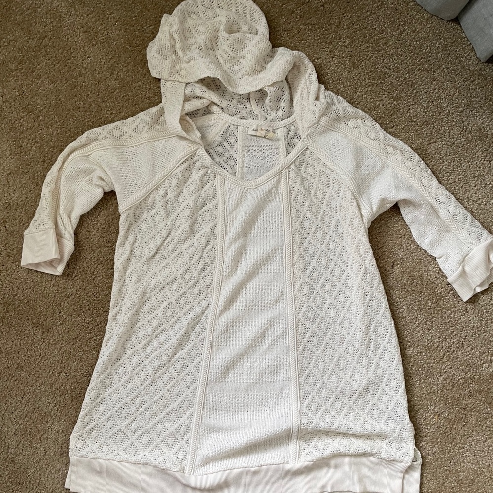 Anthropologie Whispering Wind Hooded Sweater